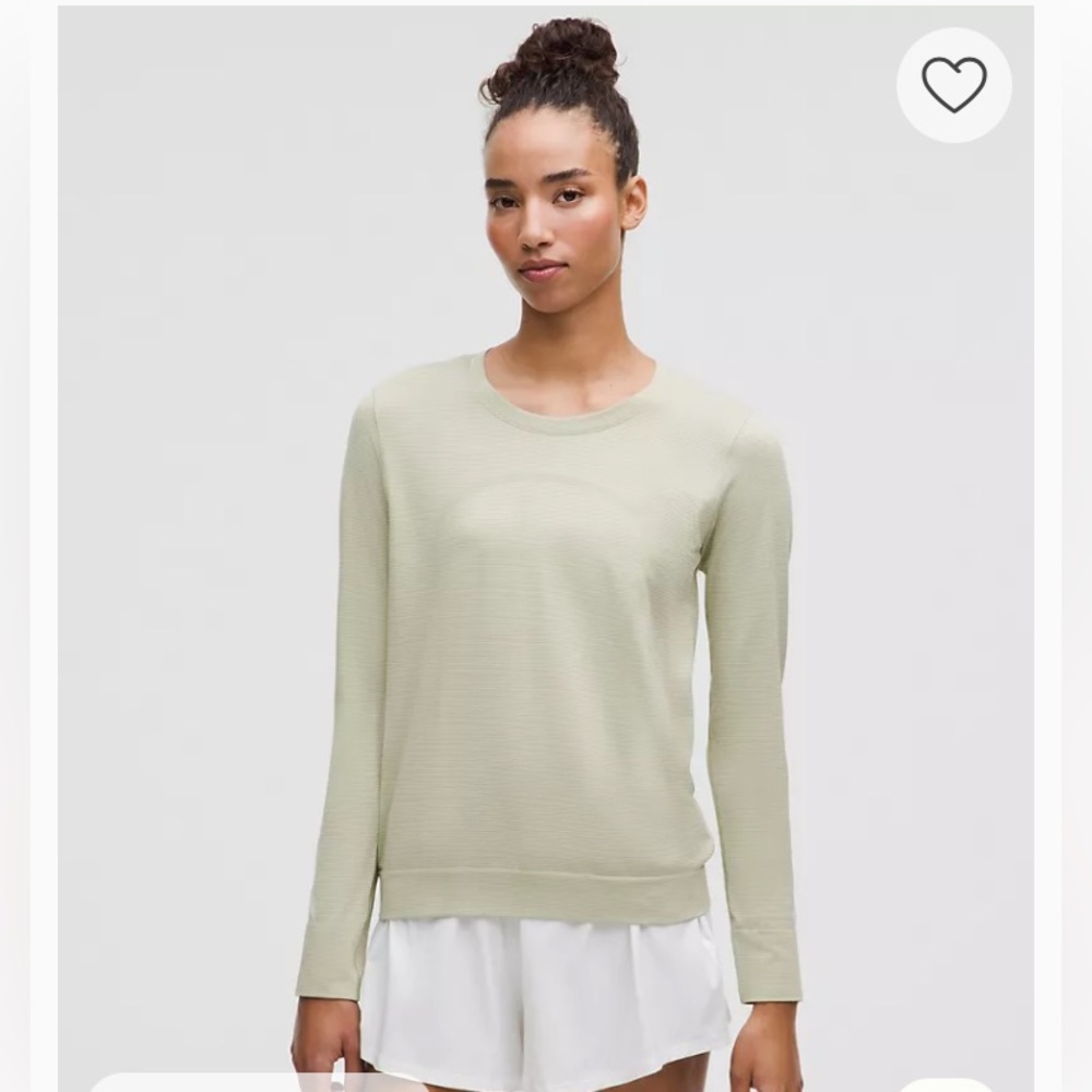 lululemon athletica Long Sleeve Top in Mint Green size 6 {231}